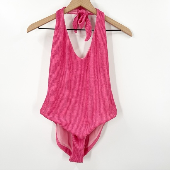 Veronica Beard Salis Halter One Piece Swimsuit - Picture 2 of 13